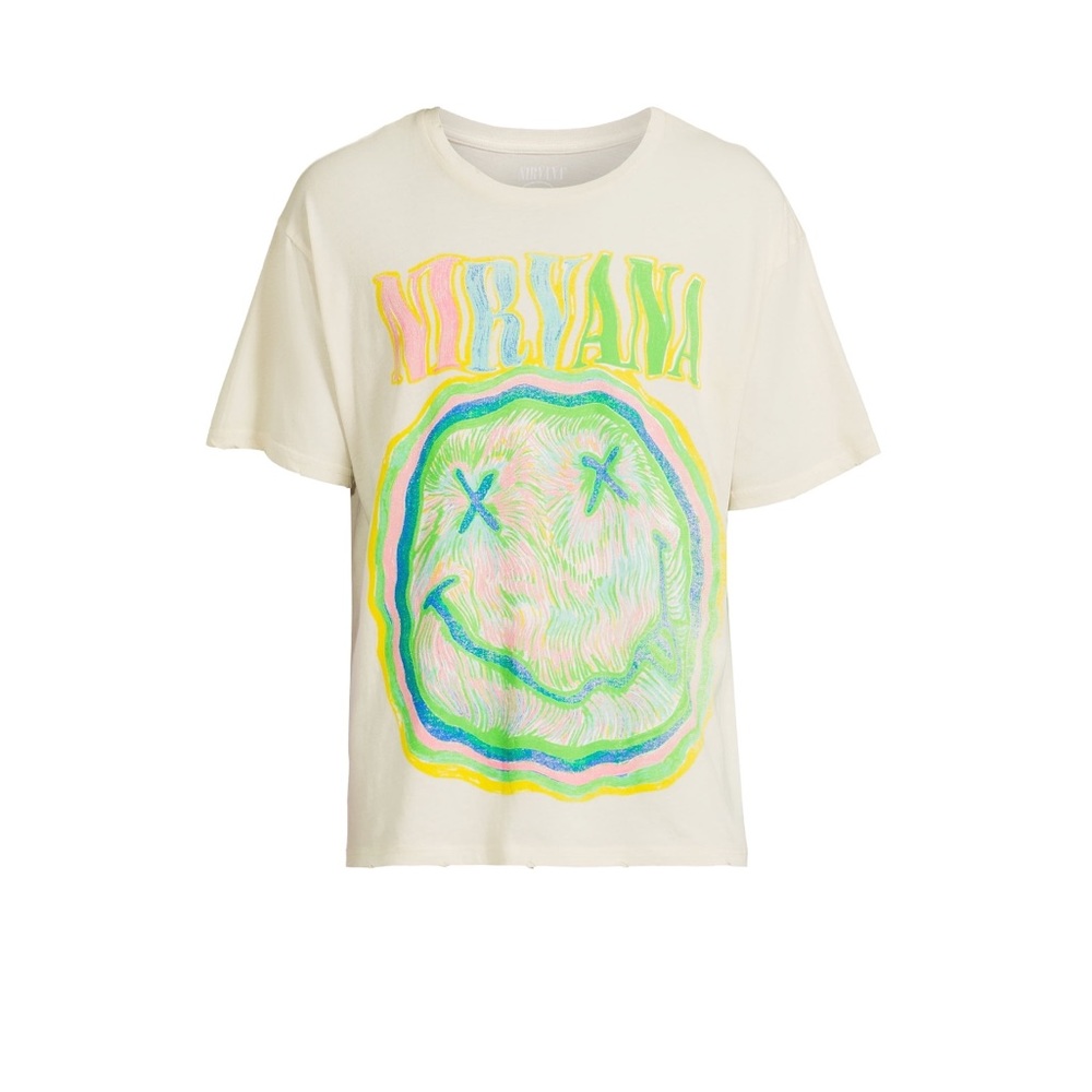 COPY - NWT Nirvana Graphic Band Tee with Short Sleeves